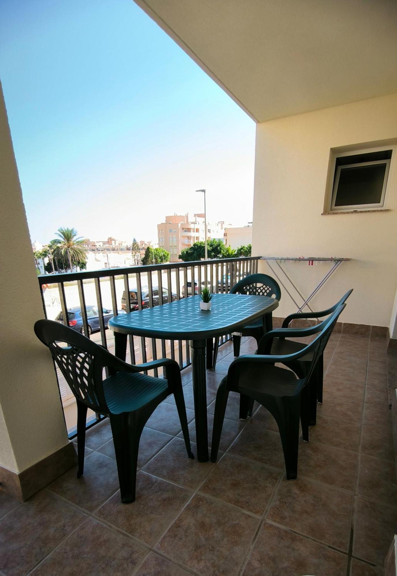 Apartamento Dos Habitaciones Con Piscina Y Gran Terraza Roquetas de Mar Luaran gambar
